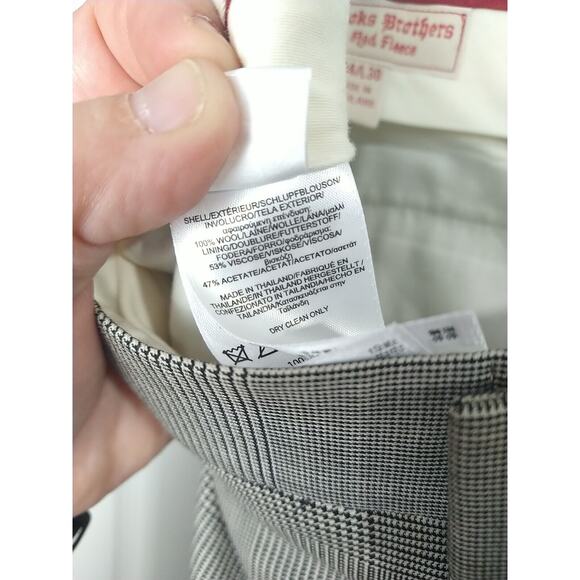 Brooks Brothers Red Fleece Men's 34X30 Pants Wool Plaid Professional Career... - Picture 10 of 12